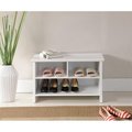 Kb KB SB-0633 18 x 30 x 14 in. Shoe Bench - White SB-0633